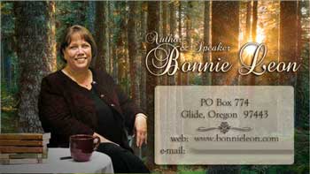 Author Bonnie Leon's business card