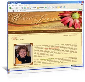 Website redesign for author Wendy Lawton